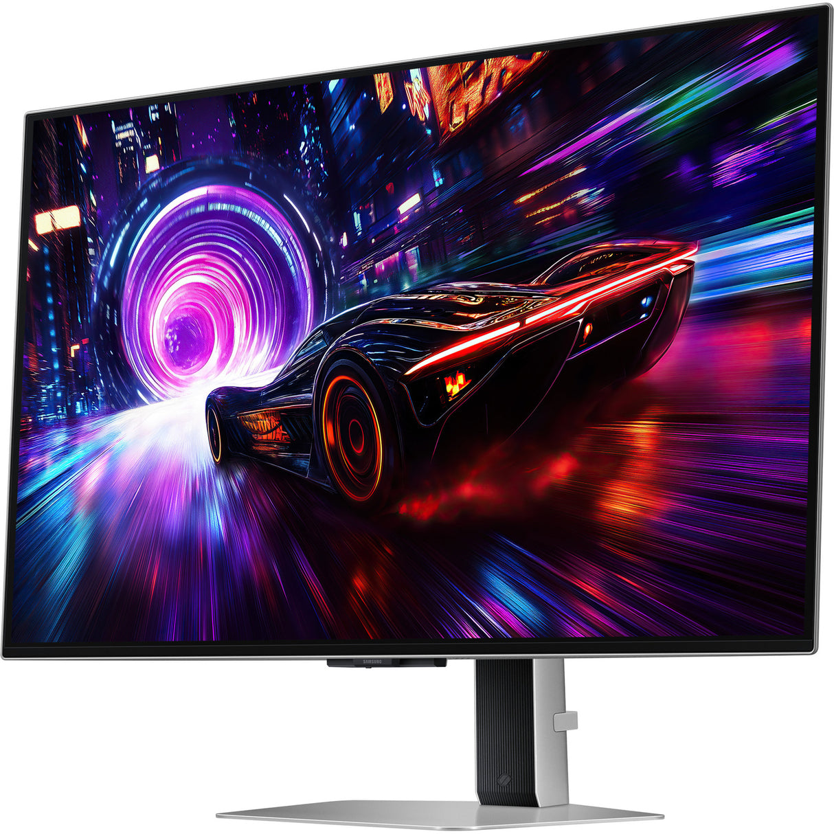 Samsung Odyssey OLED G8 G81SF 32 4K UHD-gamingskærm (sølv, 2x HDMI, DisplayPort, 2x USB-A, USB-B, 240 Hz)