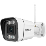 Foscam v8p, 4k 8mp dual-band wifi sikkerhedskamera (hvid, med lyd- og lysalarm)