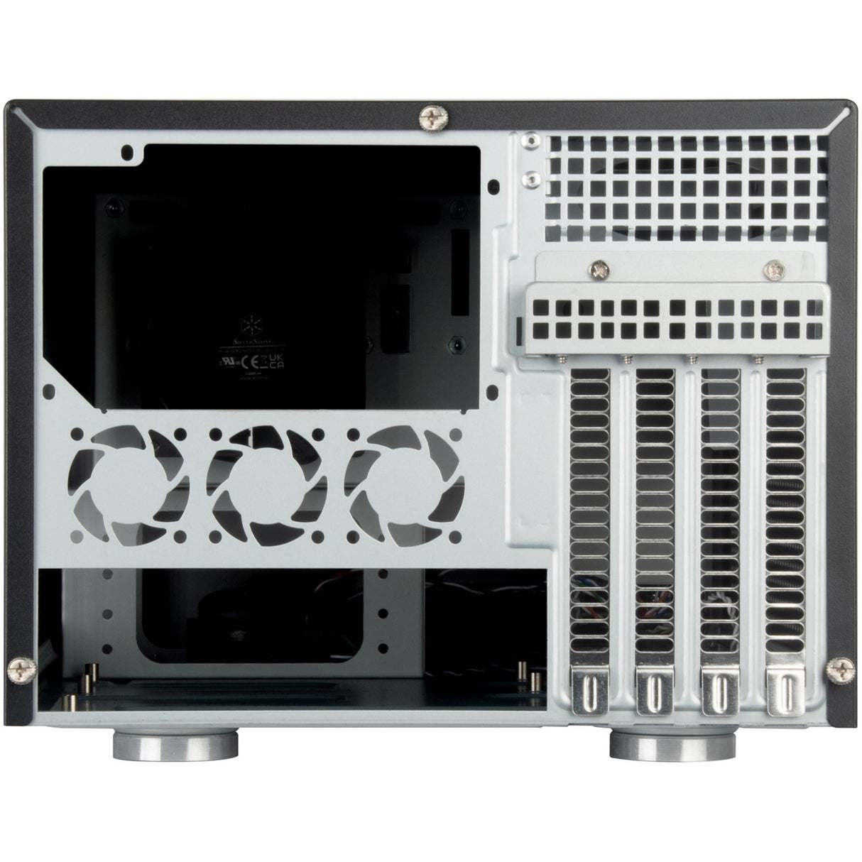 Silverstone sst-cs351 mini tårnhus (sort | 2x USB-A | 1x USB-C)