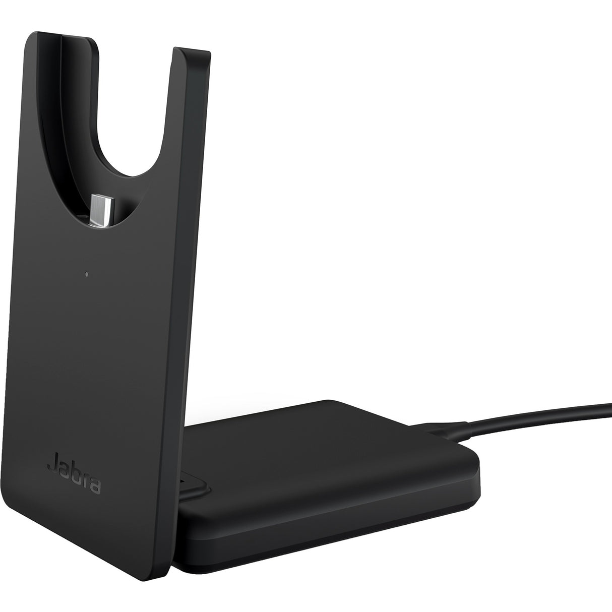 Jabra evolve2 55 - link390c ms stereo med opladningsholder on-ear headset (sort, stereo, microsoft teams, usb-c, link380c)