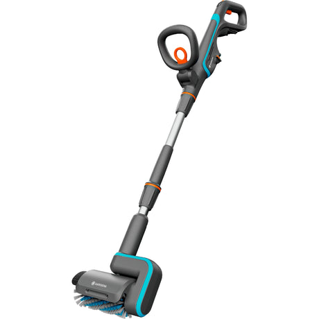 Gardena aquabrush patio 18v p4a solo batteri multi-cleaner gulvrens (grå turkis, 14841-55, batteri og oplader medfølger ikke, strøm til alle alliance)