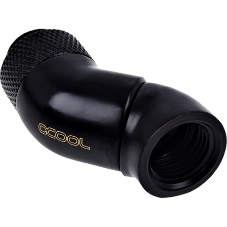 Alphacool eiszapfen vinklet adapter dobbelt-45 graders tilslutning (sort)