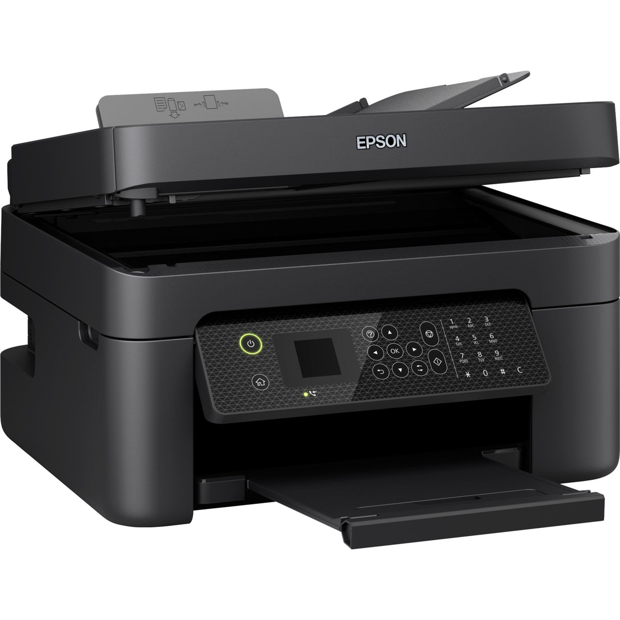 Epson workforce wf-2930dwf alt-i-en inkjetprinter med faxfunktion (sort, scan, kopi, fax, Wi-Fi)