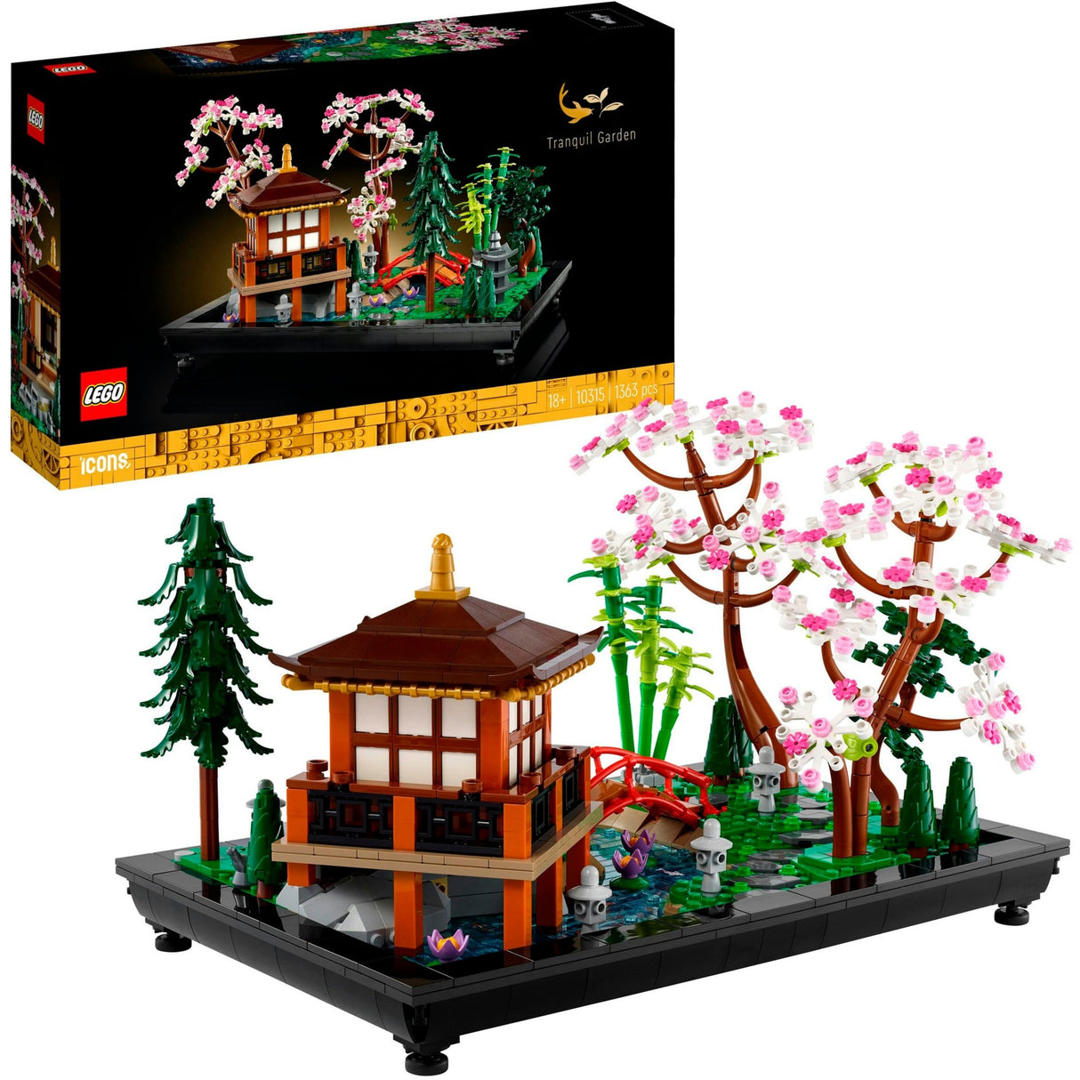 Lego ikoner beroligende have botanisk mindfulness byggesæt til voksne - 10315