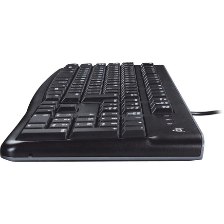 Logitech keyboard k120 til erhvervslivet (sort, eu-layout (qwerty), gummikuppel, 100 %)