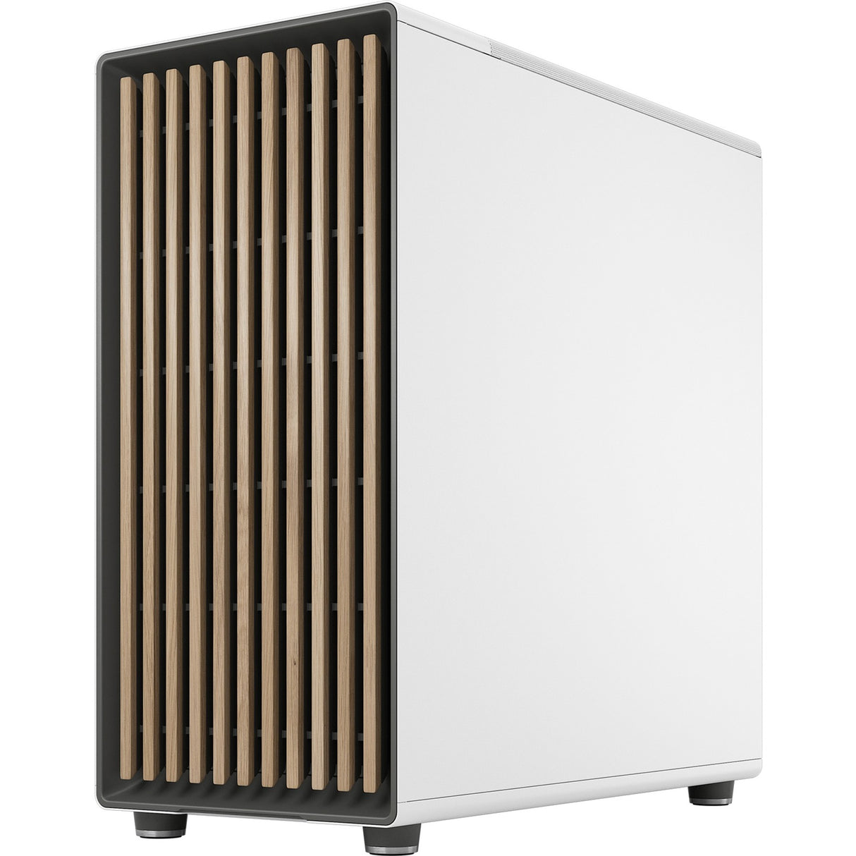 Fractal design nord xl midi tårnhus (hvid træfarve | 2x USB-A | 1x USB-C)