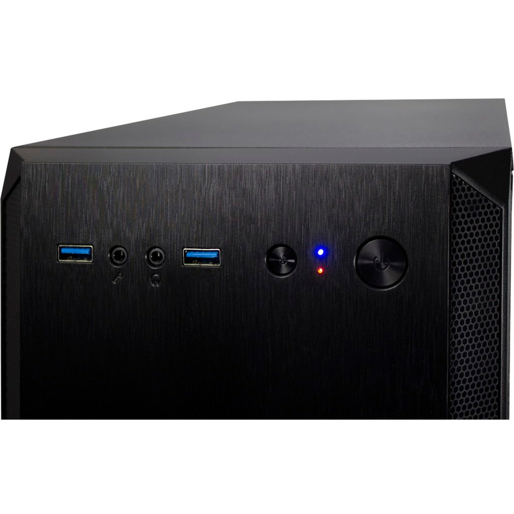 Inter-tech h-606 mini tårnhus (sort | 2x USB-A)