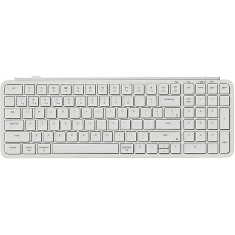 Keychron b2 pro-k8-tastatur (hvidt (mat), amerikansk layout (QWERTY), saksekontakter, 96%, ABS-taster, 2,4 GHz | Bluetooth | USB)