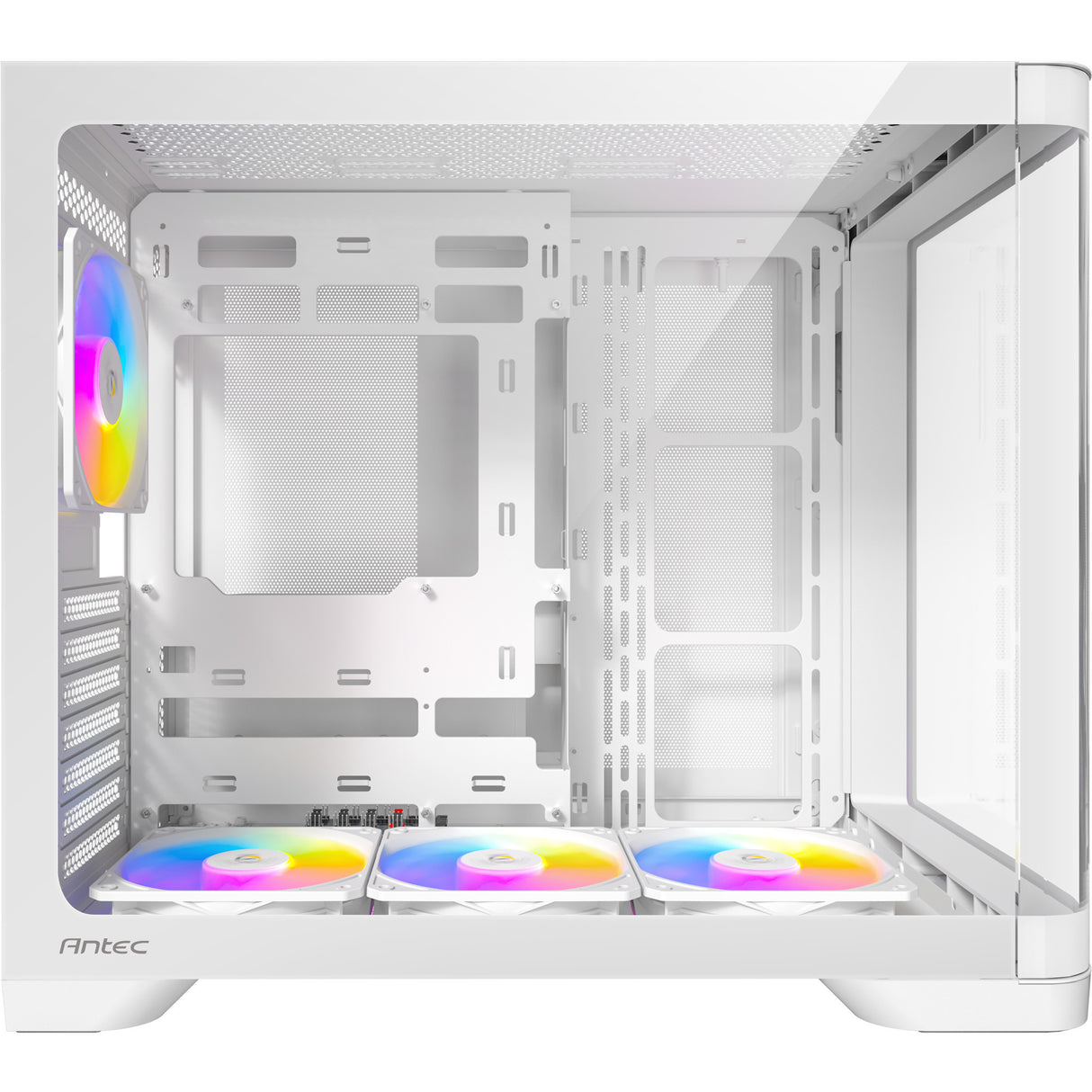 Antec c5 curve argb midi tårnhus (hvid | 2x USB-A | 1x USB-C | hærdet glas)