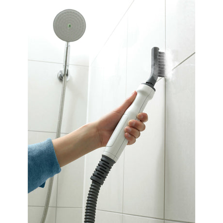 Black+decker fsmh1321 1600w dampmoppe med 6 tilbehør damprenser (hvid blå-grå)