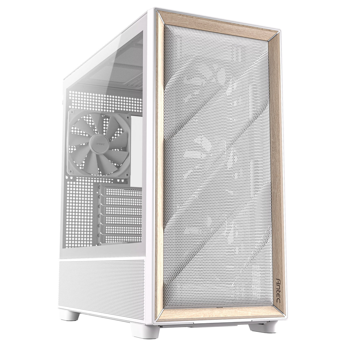 Antec flux midi tårnhus (hvid | 2x USB-A | 1x USB-C | hærdet glas)