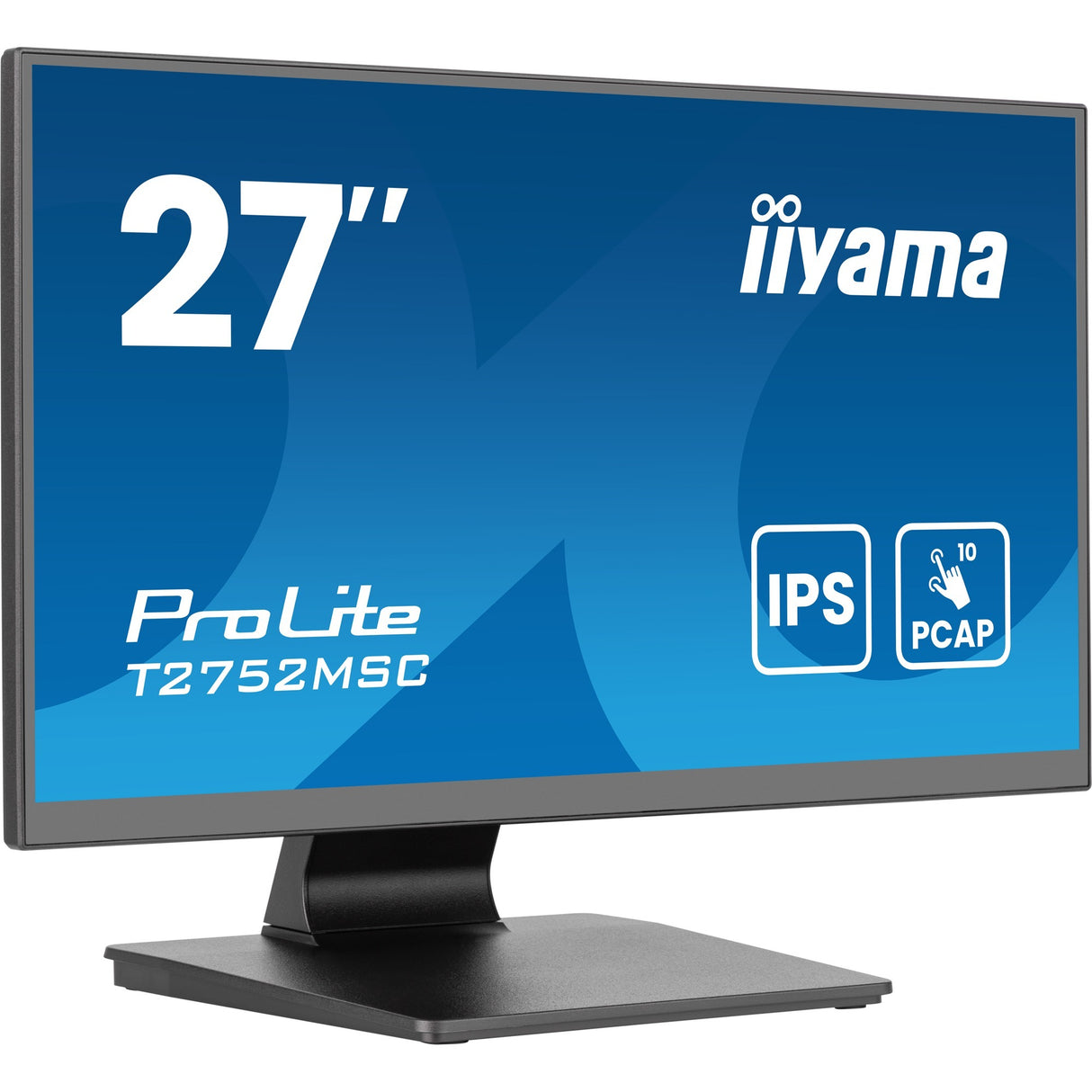 Iiyama prolite t2752msc-b1ag 27 touchscreen-skærm (sort, HDMI, skærmport, 2x USB-A, USB-B)