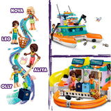 Lego friends - konstruktionslegetøj til søredningsbåd (41734)