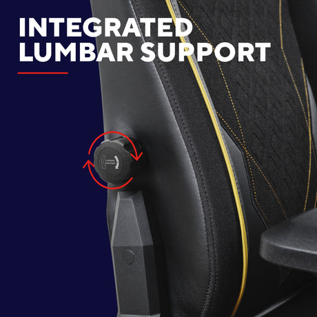 Trust gxt 721 ruya pro premium comfortabele gaming stoel (zwart geel)