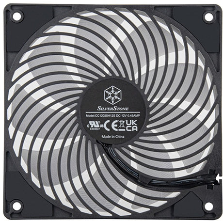 Silverstone air penetrator 120sk argb case ventilator (sort, 120 x 120 x 25 mm, pwm)