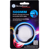 Silverstone sata iii kabel 50 cm (sort, 6gb s, lavprofilstik, cp11b-500)