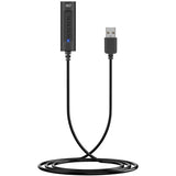 Akt-tilslutning USB-A eksternt lydkort (sort)