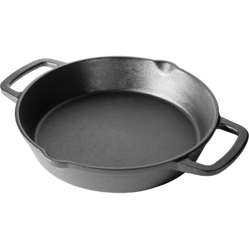 Vindmøllepande med 2 grebs stegepande (sort, ø 16 cm)