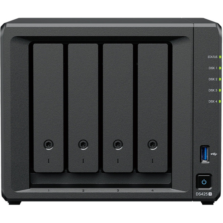 Synology diskstation ds425+ nas (sort, 2x LAN, 2x USB-A 3.2 (5 Gbit s))