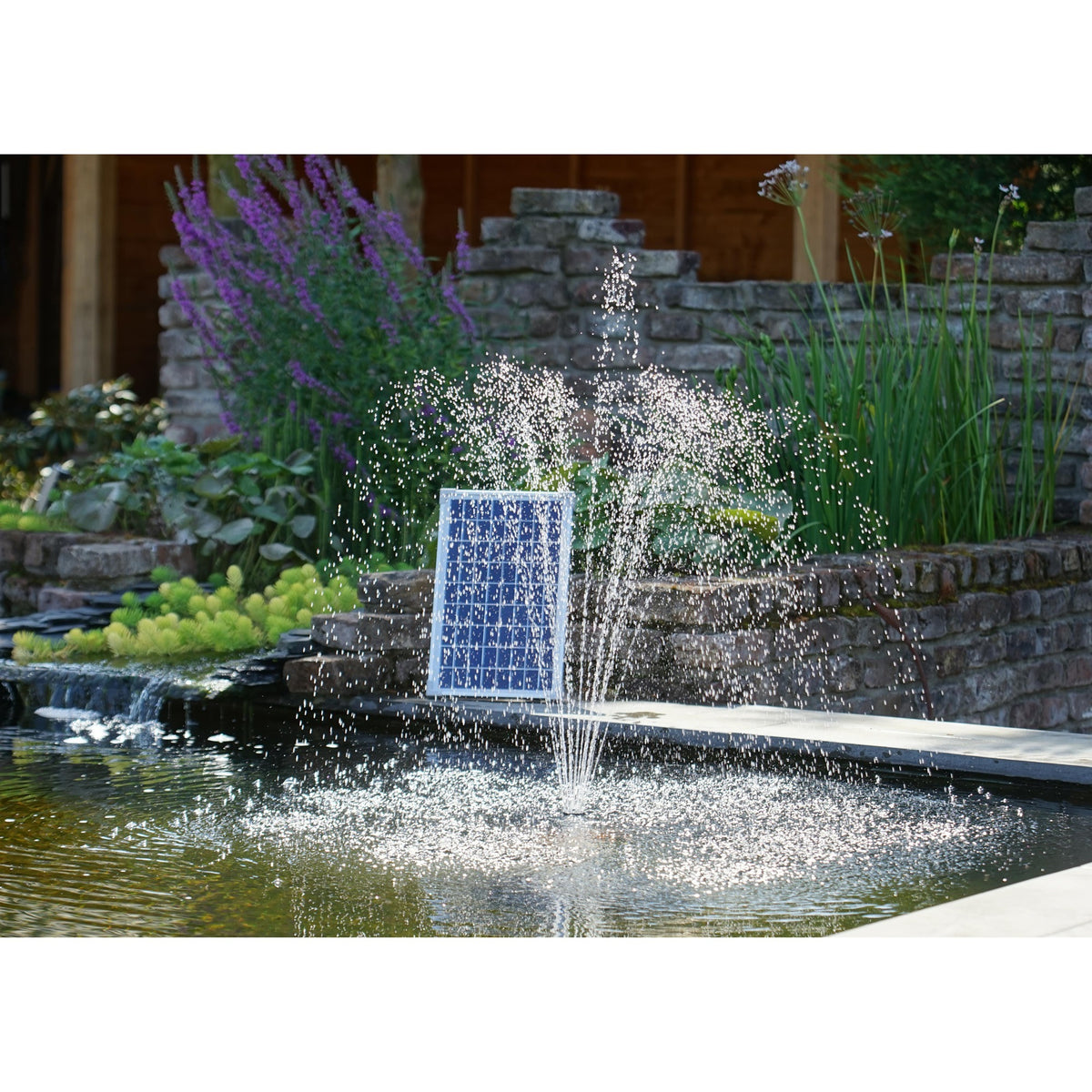 Ubbink solarmax 1000 batteripumpe (sort, inkl. solpanel, pumpe og batteri)