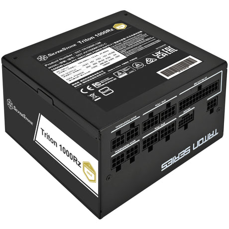 Silverstone triton 1000rz modulær 1000 watt strømforsyning (sort, 1x 12v-2x6, 4x pcie)