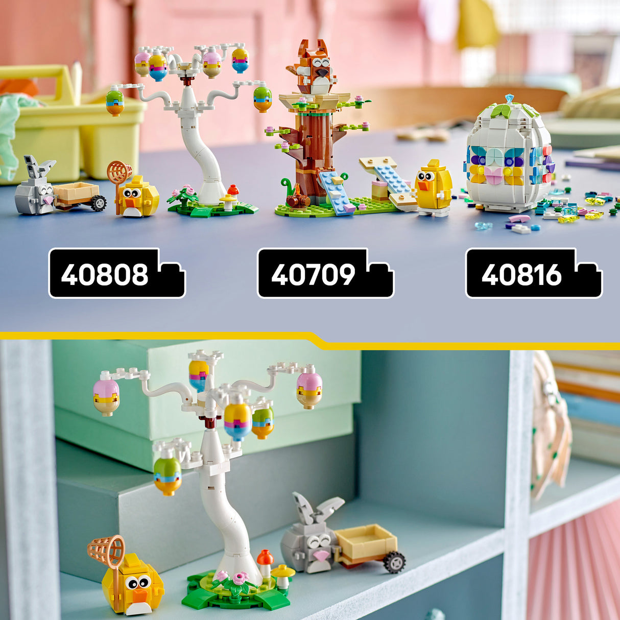 Lego ægjagt med kanin og kylling byggelegetøj (40808)