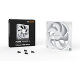 Vær stille! pure wings 3 pwm kabinetventilator (hvid, 120 x 120 x 25 mm)
