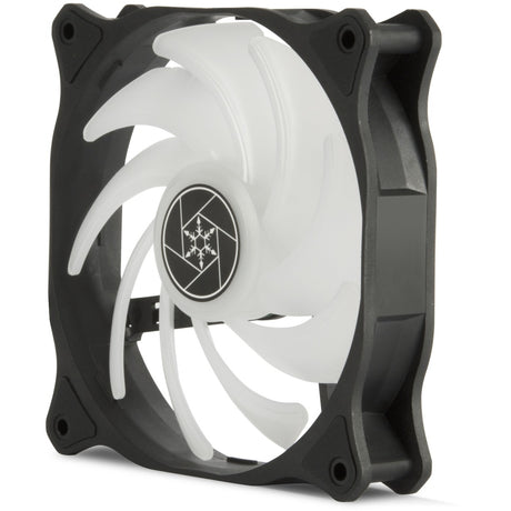 Silverstone air blazer 120r rgb case ventilator (sort, 120 x 25 x 120 mm, pwm)