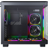 Montech king 95 pro midi tårnhus (sort | 2x USB-A | 1x USB-C | RGB | hærdet glas)