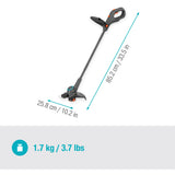 Gardena plænetrimmer easytrim 25 18v græstrimmer (grå turkis, batteri og oplader medfølger ikke)