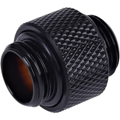 Alphacool hf dobbelt nippel g1 4 udvendigt gevind til g1 4 udvendigt gevind 10 mm reservedel (sort)