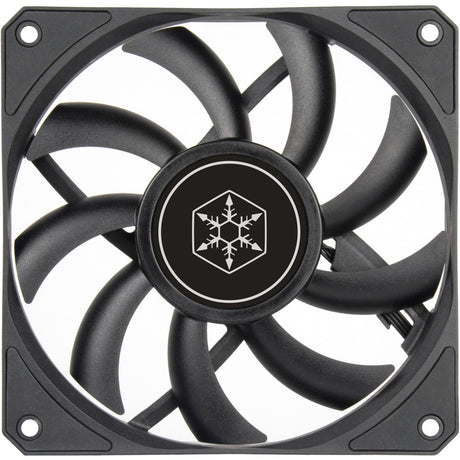 Silverstone air slimer 120 kasseventilator (sort, 120 x 15 x 120 mm, pwm)