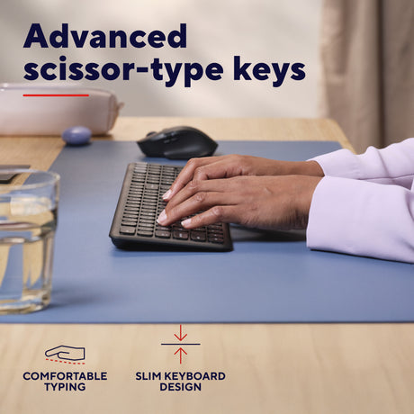 Trust vaiya trådløst tastatur (sort, us-layout (qwerty), 100%, bluetooth 2.4ghz)