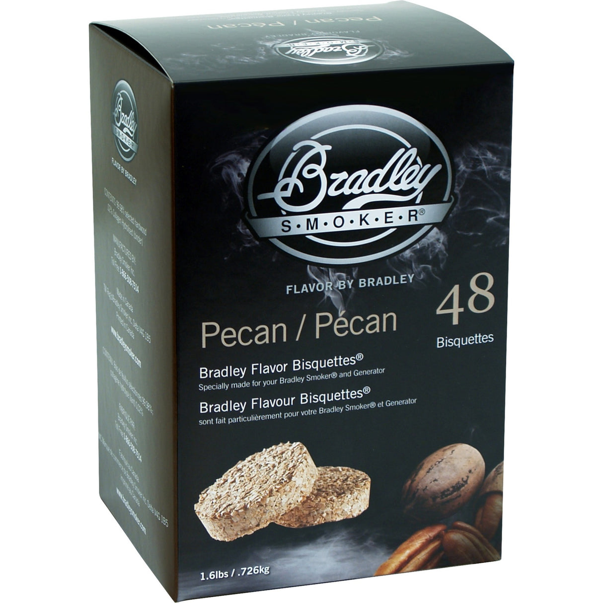 Bradley pecan træbriketter rygende træ (48 stykker)