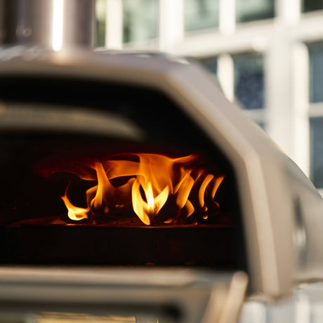 Ooni karu 2 multibrænds pizzaovn pizzaovn (sort rustfrit stål, 12'' pizza, træ, kul og gas)