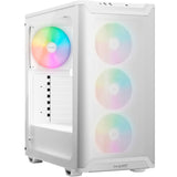 Vær stille! ren base 501 lx midi tårnhus (hvid | 2x USB-A | 1x USB-C | RGB | hærdet glas)