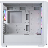 Montech x5m midi tårnhus (hvid | 2x USB-A | 1x USB-C | RGB | hærdet glas)