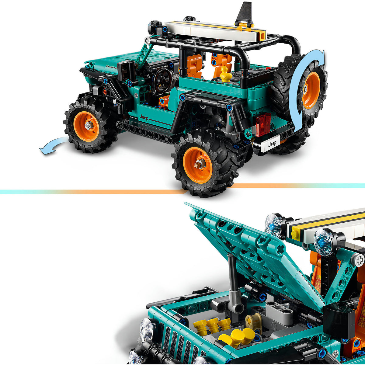 Lego Technic 42227 Jeep Wrangler Rubicon terrængående køretøj