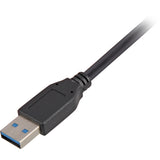 Sharkoon USB-A 3.0 > USB-B-kabel (sort, 5 meter)