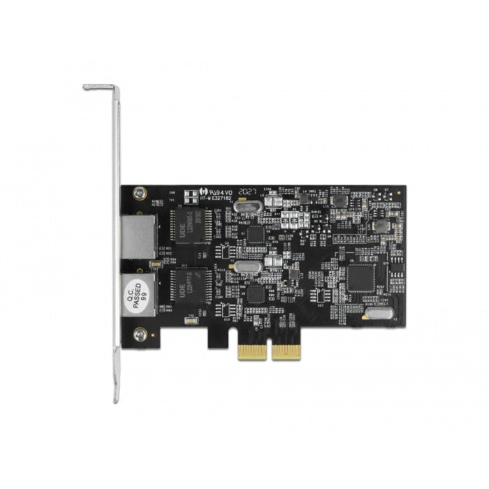 Delock PCI Express x2-kort til 2x RJ45 2.5 Gigabit Lan RTL8125 netværksadapter