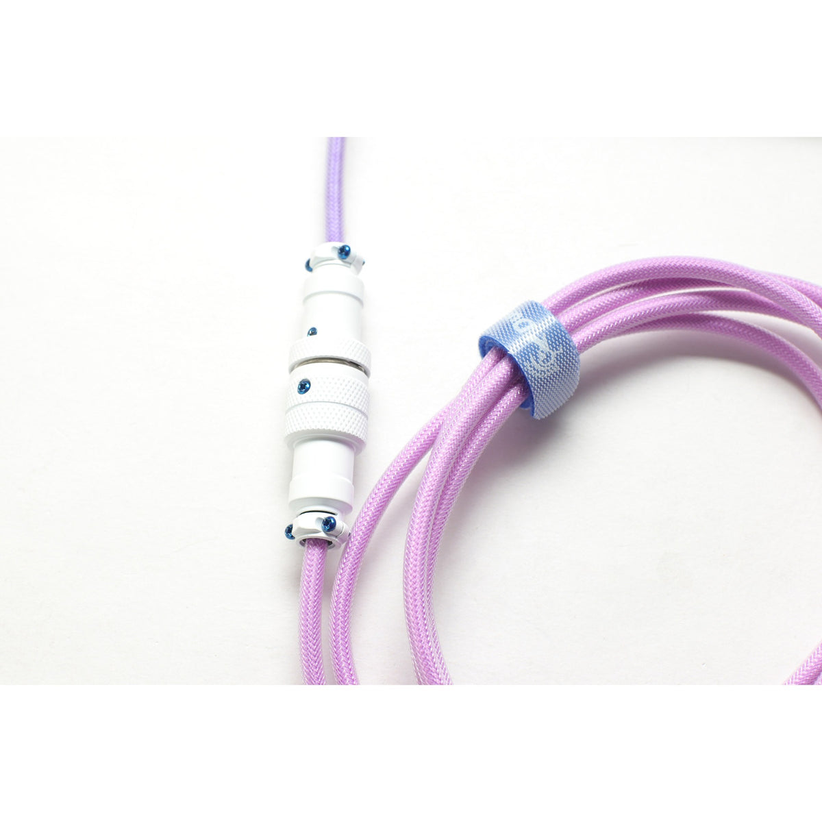 Ducky oprullet kabel v2 - azurblåt kabel