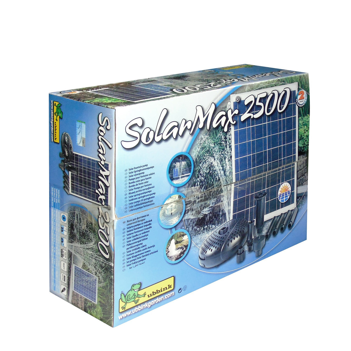 Ubbink solarmax 2500 pumpe (sort, inkl. solpanel, pumpe)