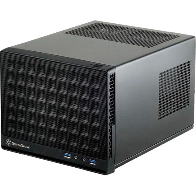 Silverstone SG13B mini tårnhus (sort | 2x USB-A)