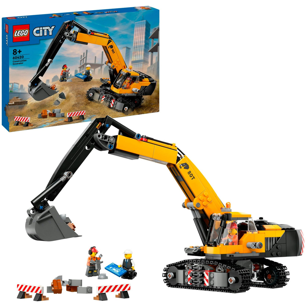 Lego city - gul gravemaskine byggelegetøj (60420)