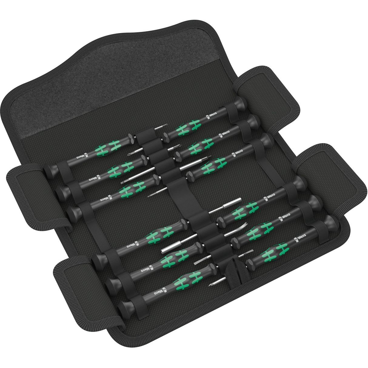 Wera compact micro 21 esd 1 skruetrækker (sort grøn, til elektriske apparater)