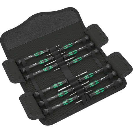Wera compact micro 21 esd 1 skruetrækker (sort grøn, til elektriske apparater)