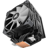 Sharkoon a60 rgb cpu køler (sort, 4-benet pwm blæserstik)