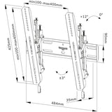 Neomounts select wl35s-850bl14 tv vægbeslag montering (sort)