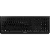 Cherry kw 3000 tastatur (sort, eu-layout (qwerty), gummikuppel, 100%, 2,4ghz)