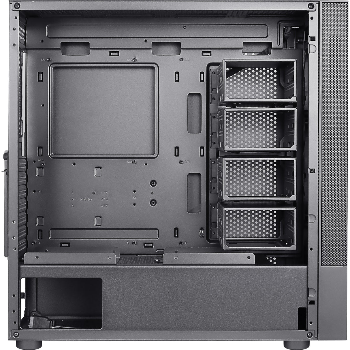 Aerocool cipher s-bk-v1 midi tårnhus (sort | 3x USB-A)